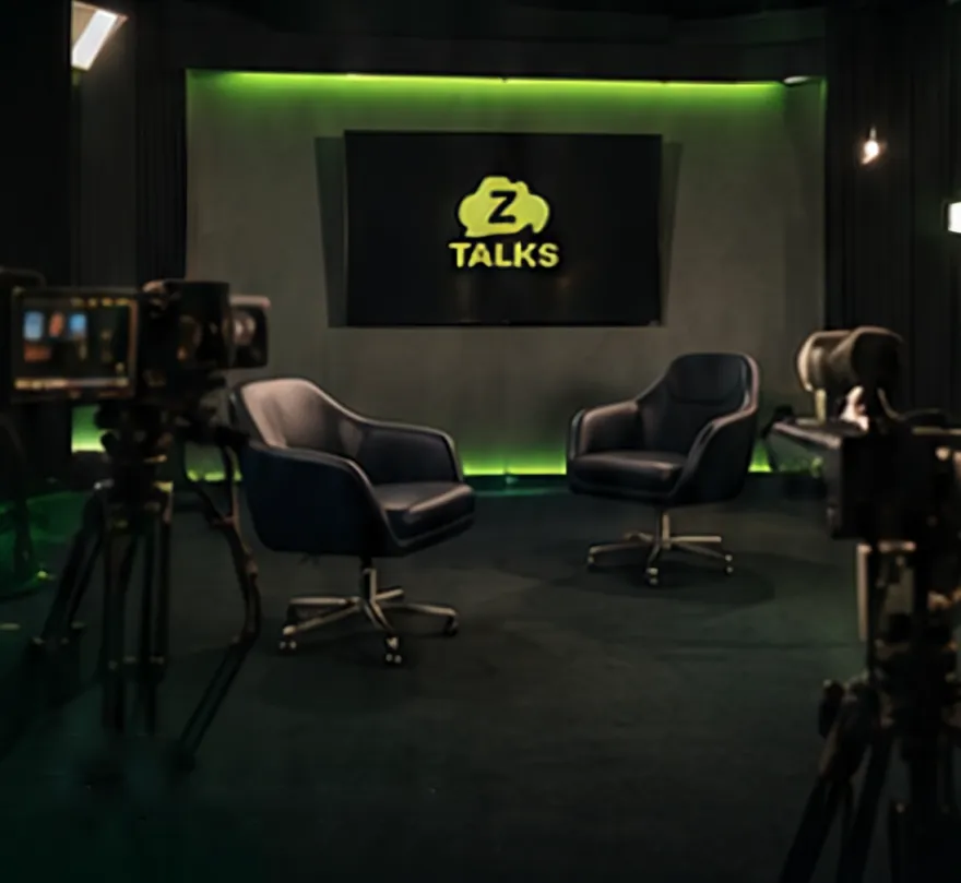 Set de entrevistas Zadara Talks no estúdio THOTH