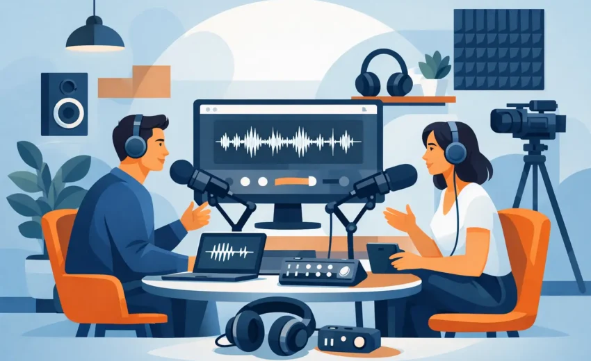 Como montar estúdio para podcast sem erros