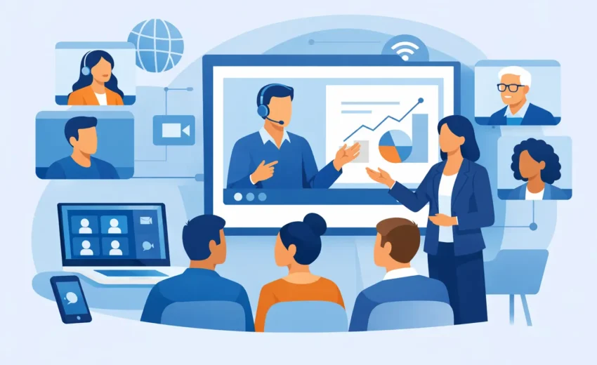 Plataformas para aulas corporativas ao vivo